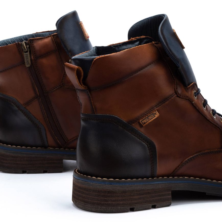 Men's Pikolinos YORK Ankle Boots Brown | NZ I3Q5709